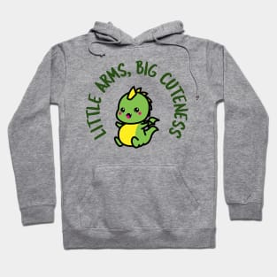 Lil Arms Big Cuteness Cute Dino Hoodie